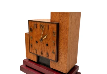 Art Deco Modernist Mantel Clock In the style of Hendrik Wouda, 1920s